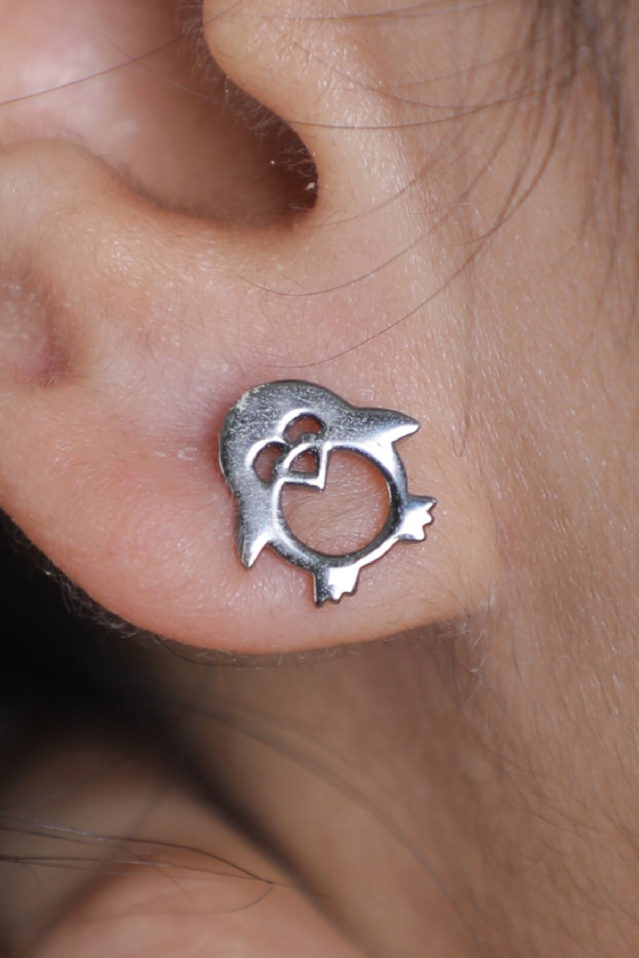 Wild Earrings -Penguin - Plating
