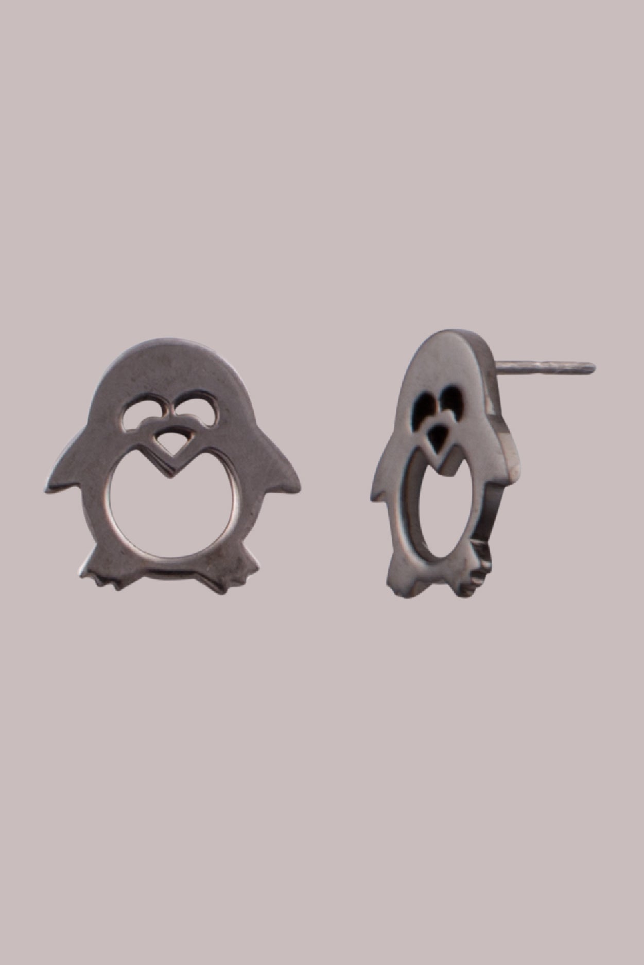 Wild Earrings -Penguin - Plating