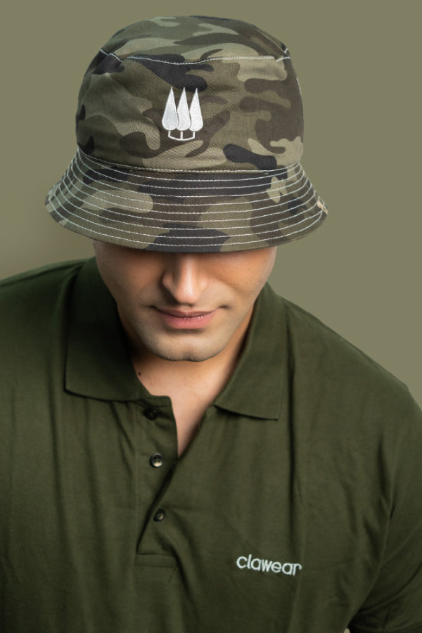 Pine Bucket Hats -Green Camo