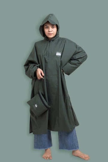 Amazon Rain Poncho - Olive Green