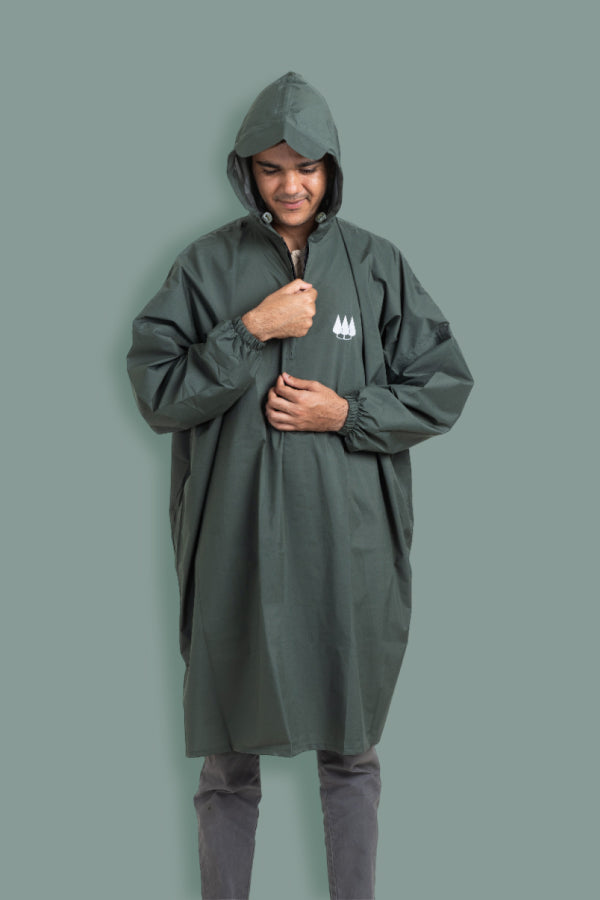 Amazon Rain Poncho - Olive Green