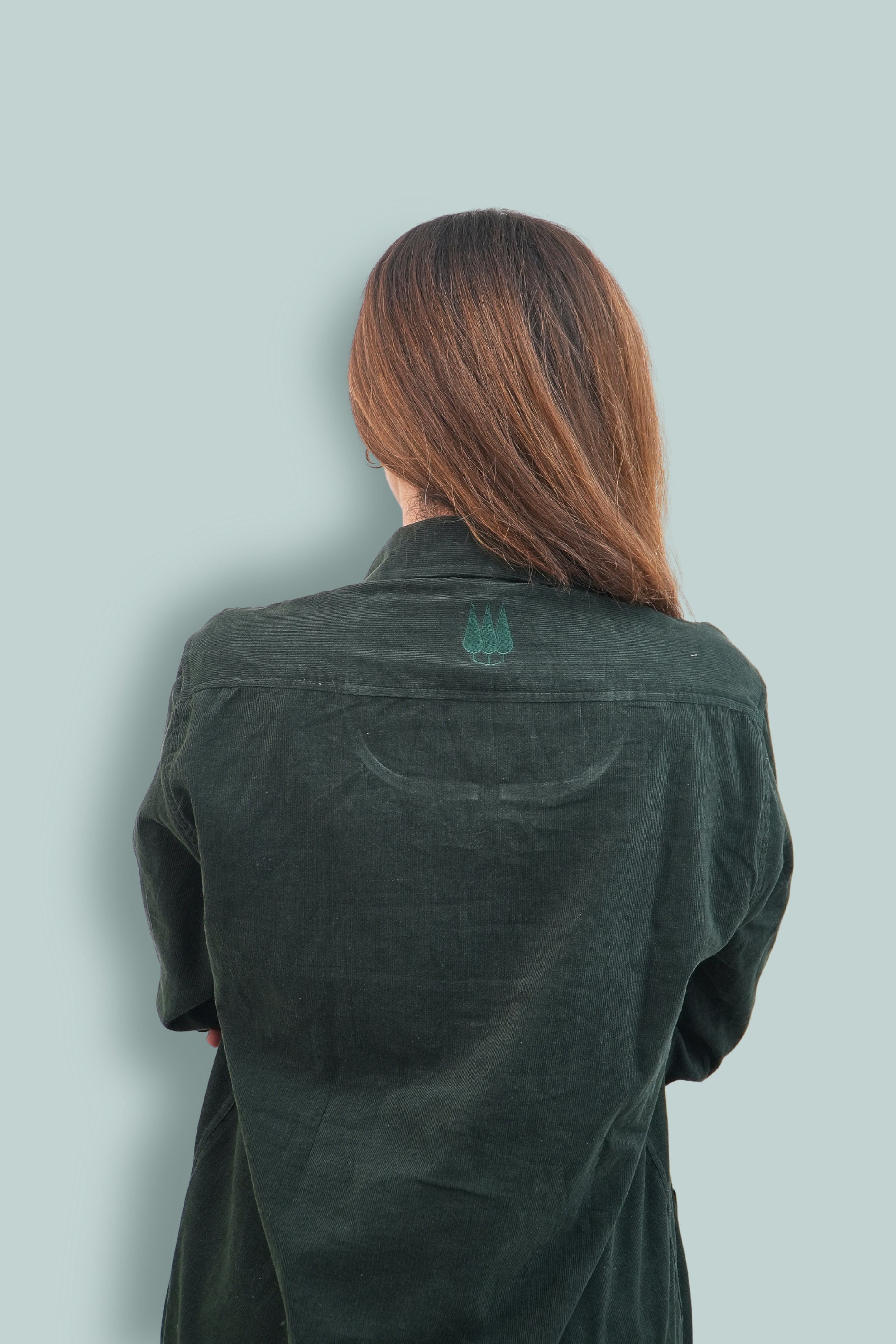 Aravali Full Sleeves Shacket - Dark Green