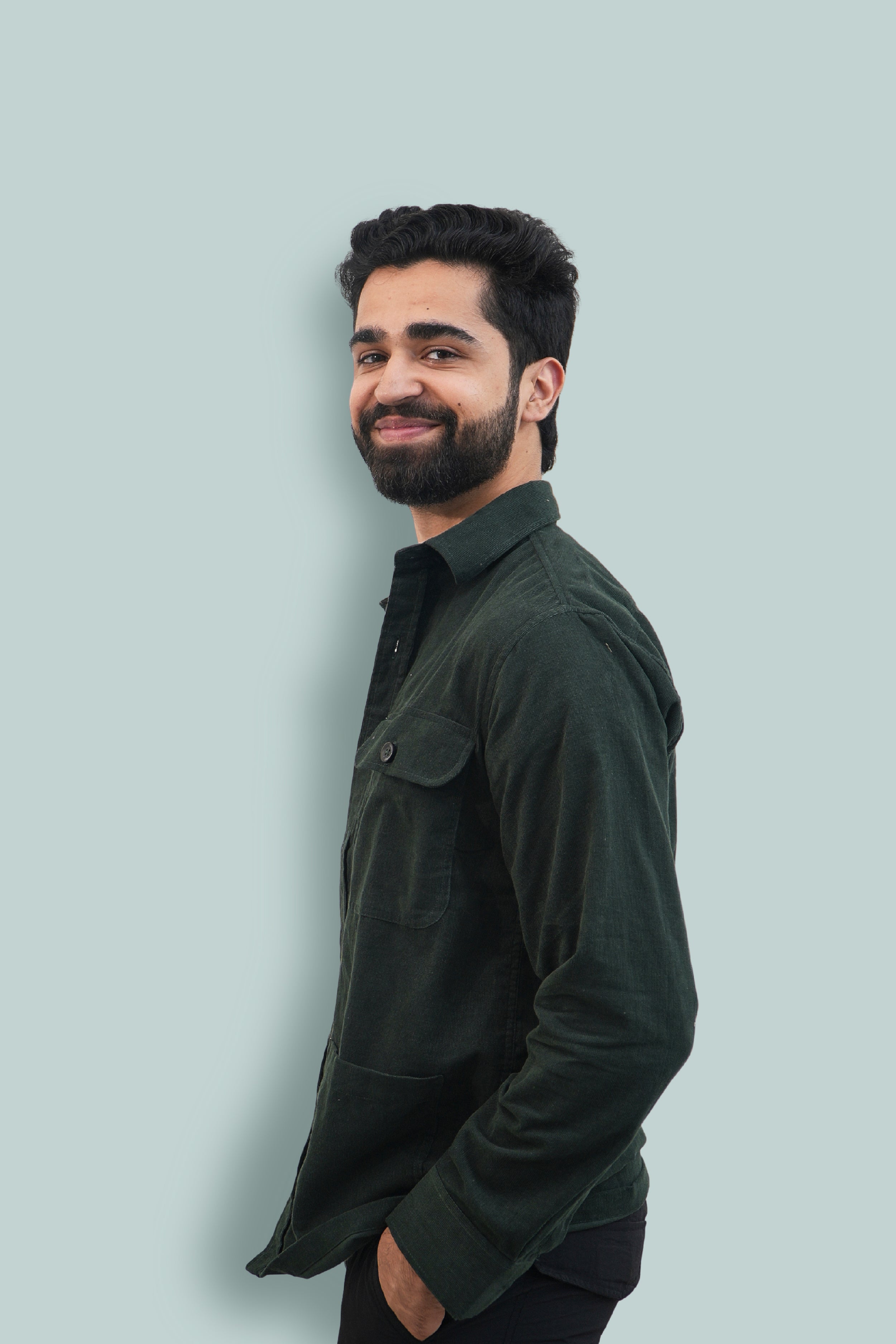 Aravali Full Sleeves Shacket - Dark Green