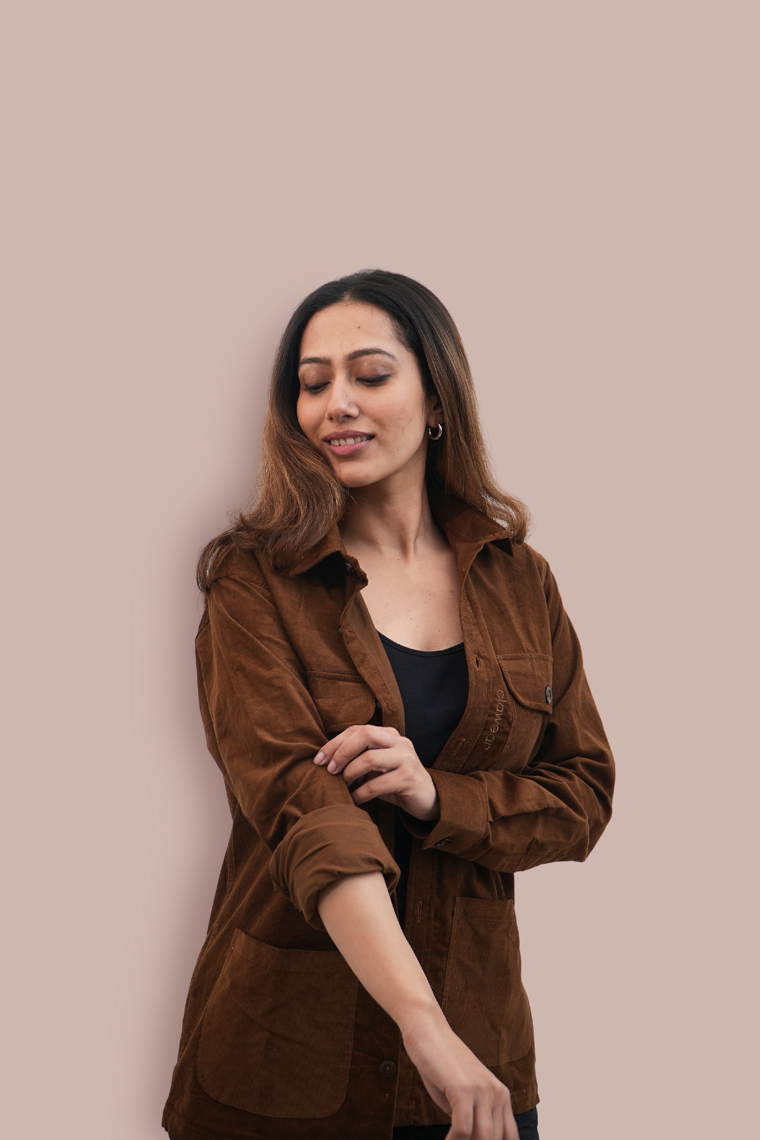 Aravali Full Sleeves Shacket - Copper