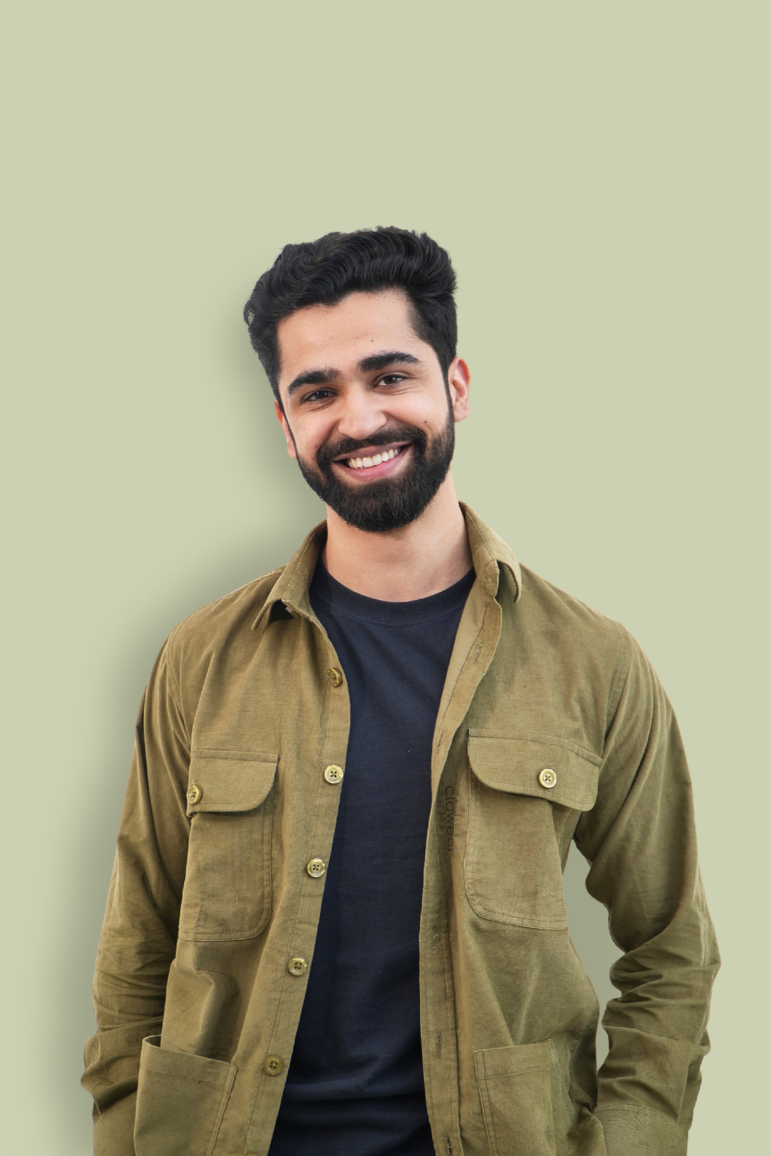 Aravali Full Sleeves Shacket - Light Green