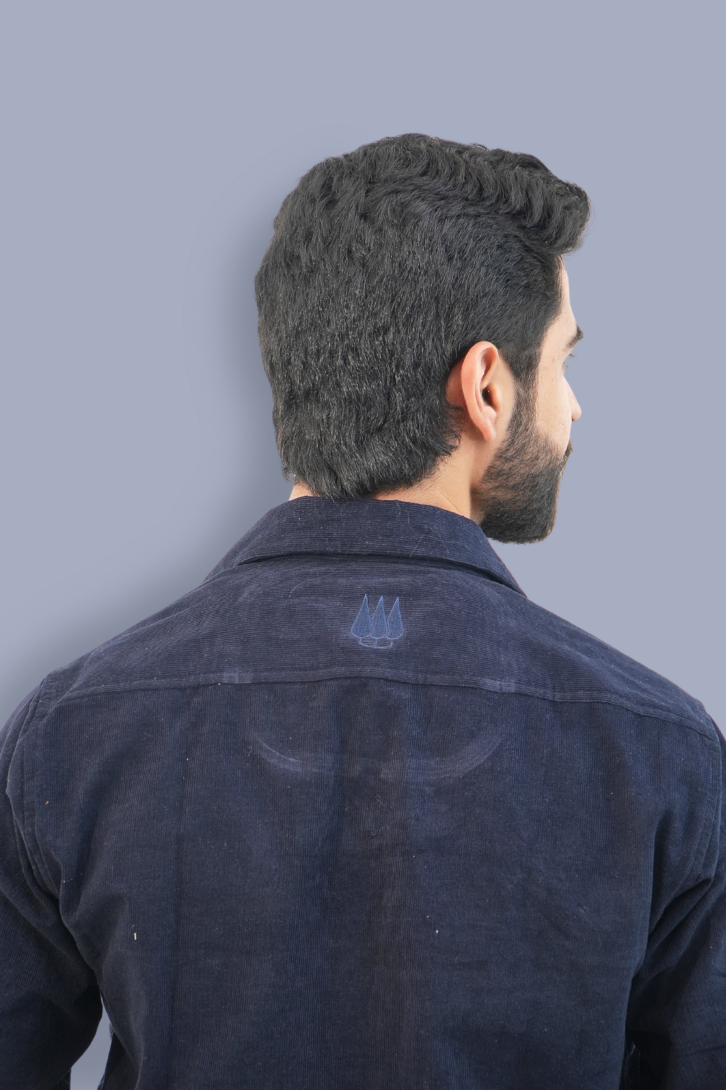 Aravali Full Sleeves Shacket - Navy blue