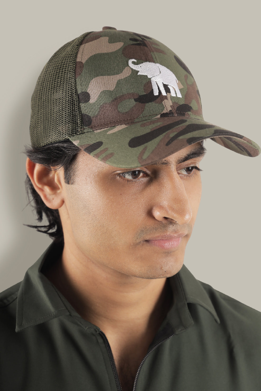 Teak Trucker Cap - Green Camo