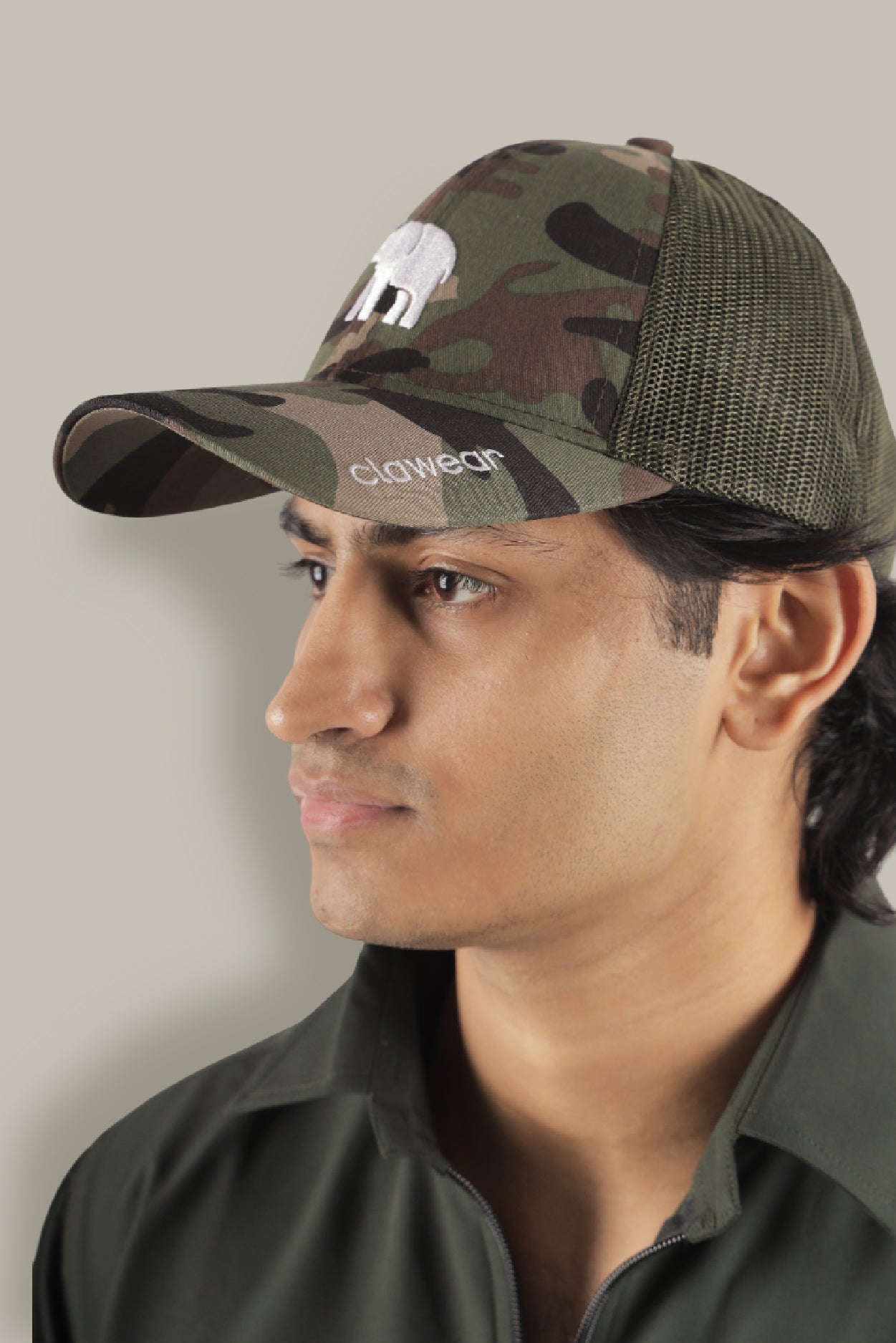 Teak Trucker Cap - Green Camo