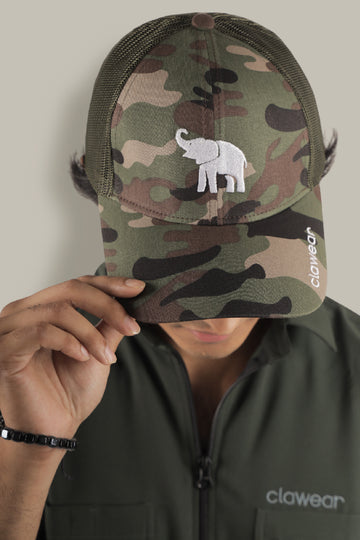 Teak Trucker Cap - Green Camo