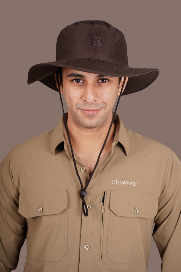 Mahogany Panama Hats - Dark Brown