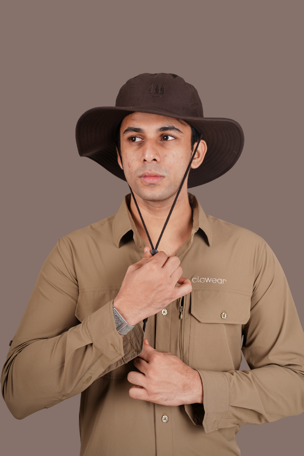 Mahogany Panama Hats - Dark Brown
