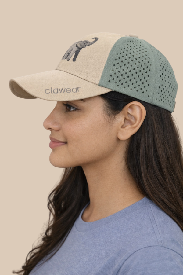 Palm Perforated Cap - Elephant