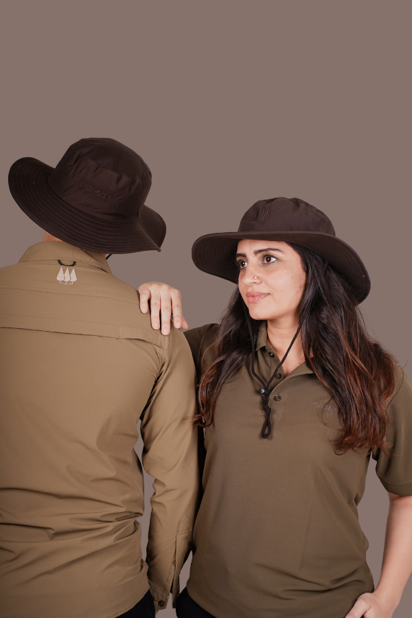 Mahogany Panama Hats - Dark Brown