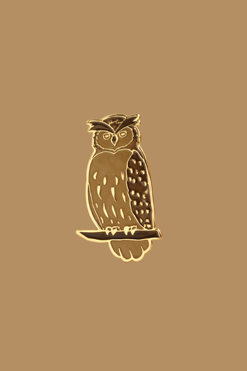 Wild Lapel Pin - Eurasian Owl