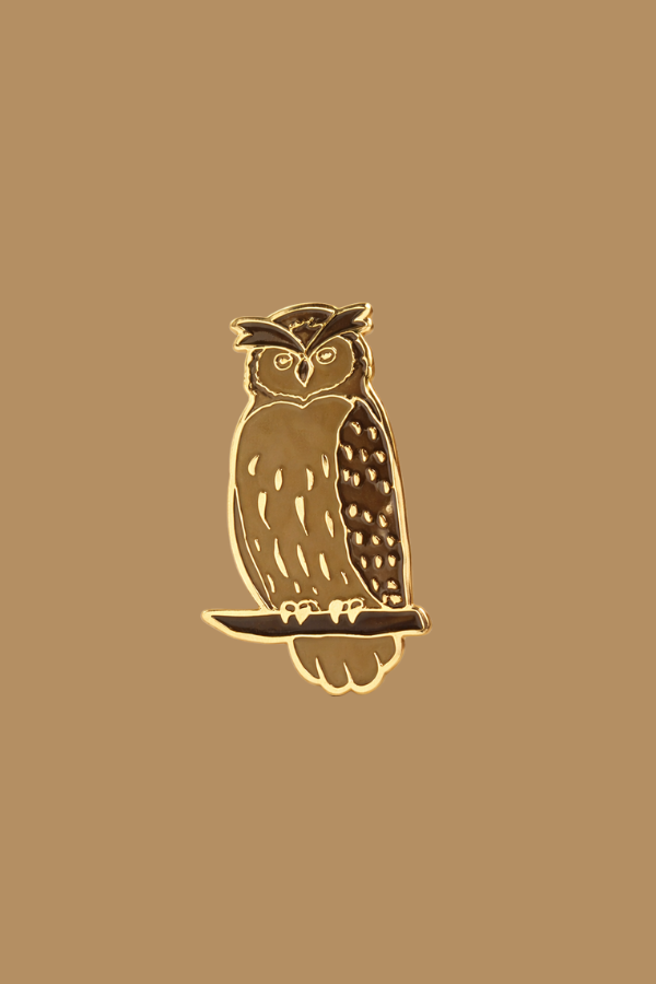 Wild Lapel Pin - Eurasian Owl