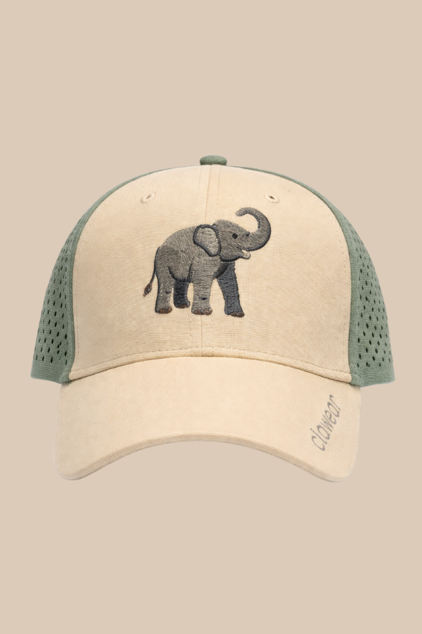 Palm Perforated Cap - Elephant