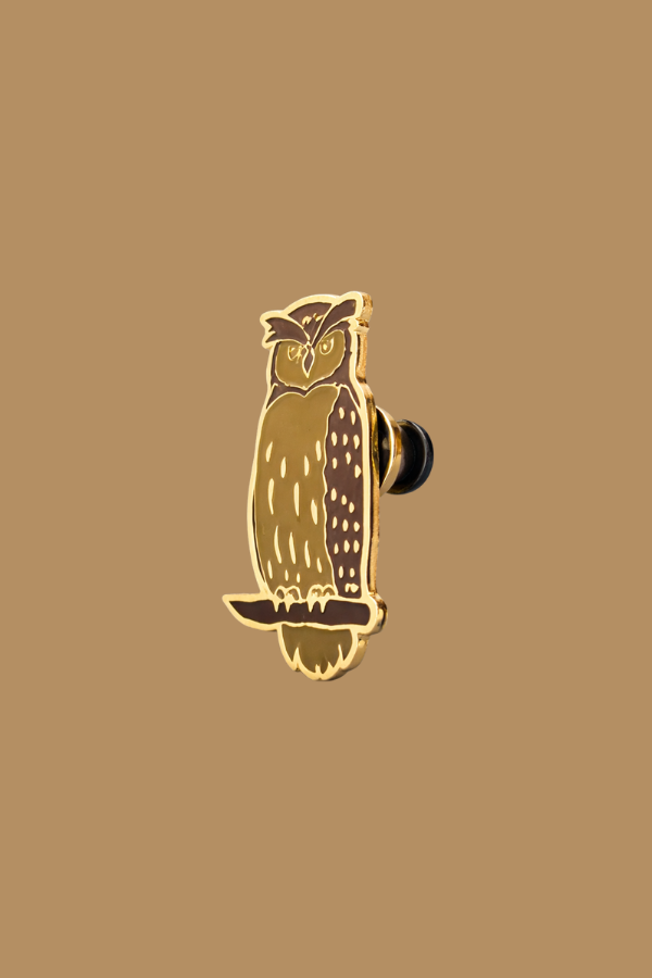 Wild Lapel Pin - Eurasian Owl