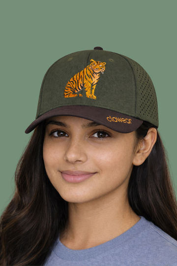 Palm Perforated Cap - Tiger