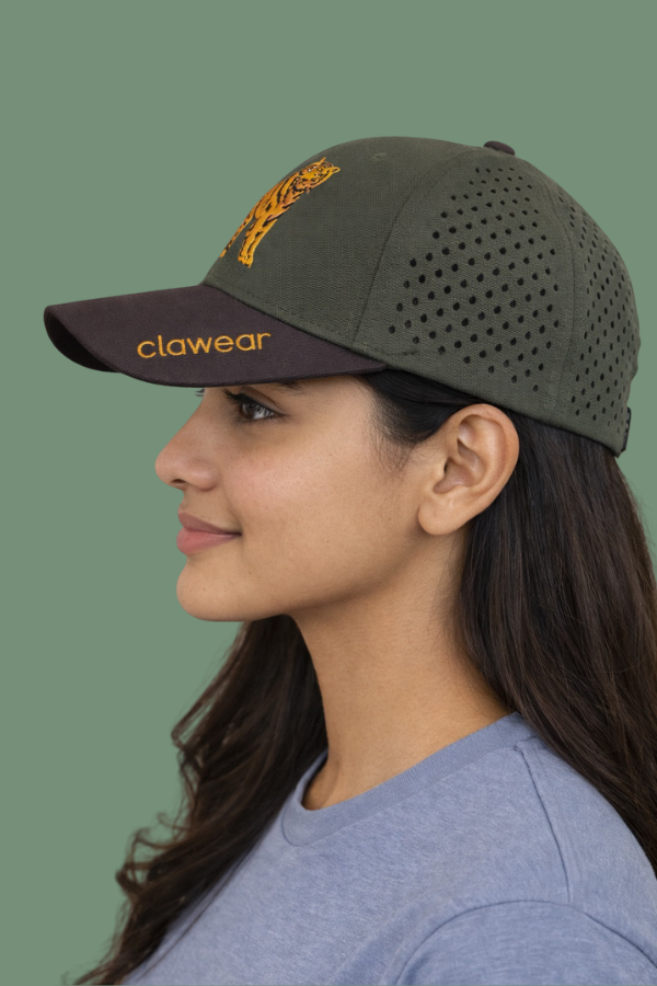 Palm Perforated Cap - Tiger