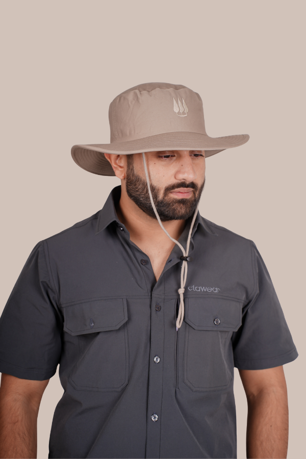 Mahogany Panama Hats - Beige