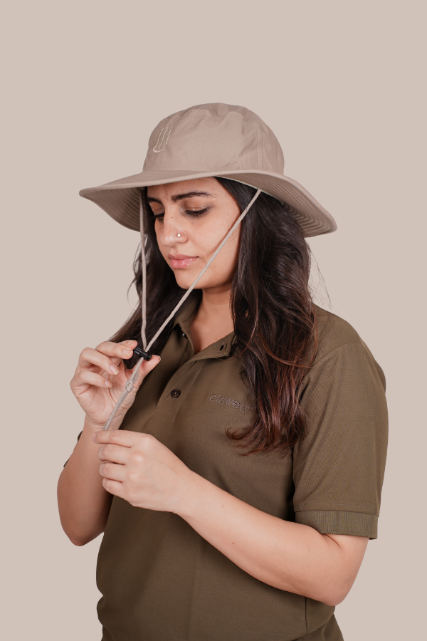 Mahogany Panama Hats - Beige