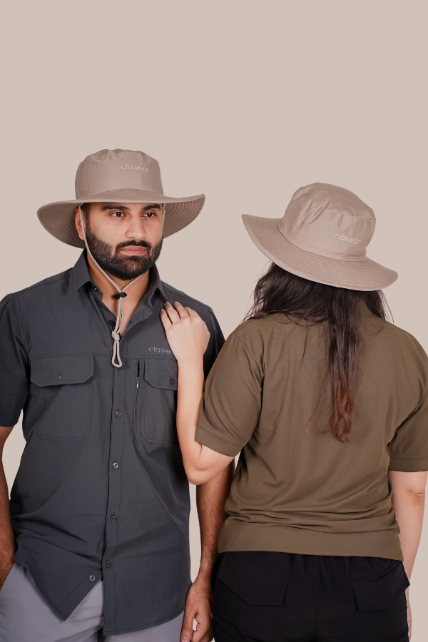 Mahogany Panama Hats - Beige
