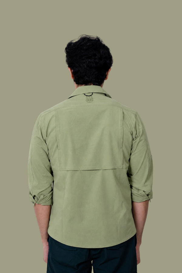 Andaman Airvent Full Sleeves Shirt- Sage Green