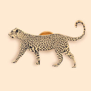 Wild Lapel Pin - Walking Leopard