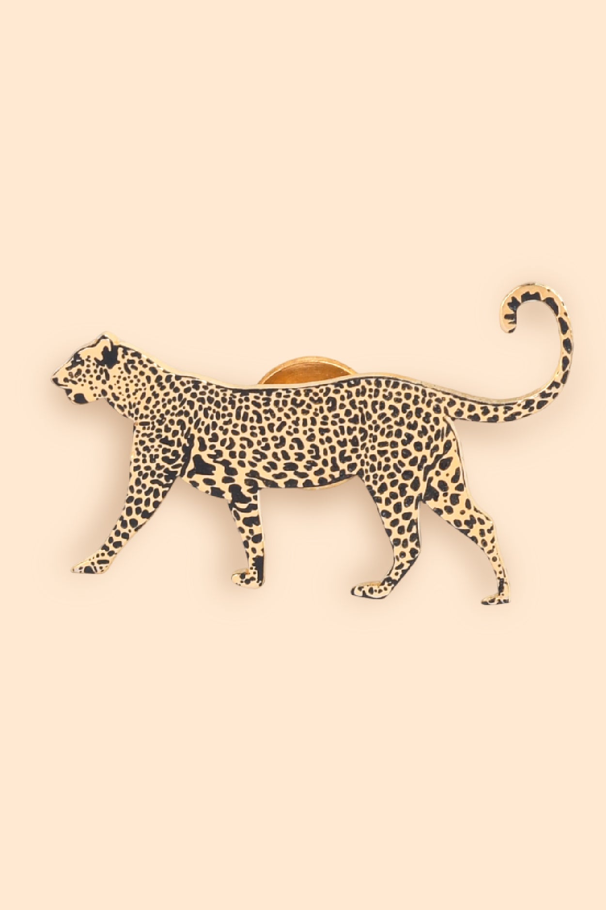 Wild Lapel Pin - Walking Leopard