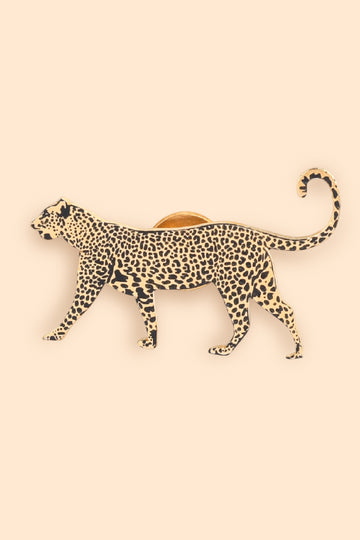 Wild Lapel Pin - Walking Leopard