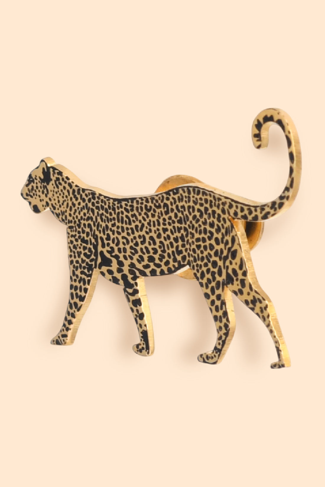Wild Lapel Pin - Walking Leopard